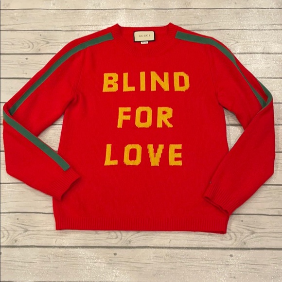 Gucci Other - Gucci Worn Once Red Sweater w/Bee on Back S